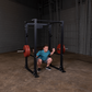 Body Solid Power Rack | GPR400 - Sample Exercise with Barbell