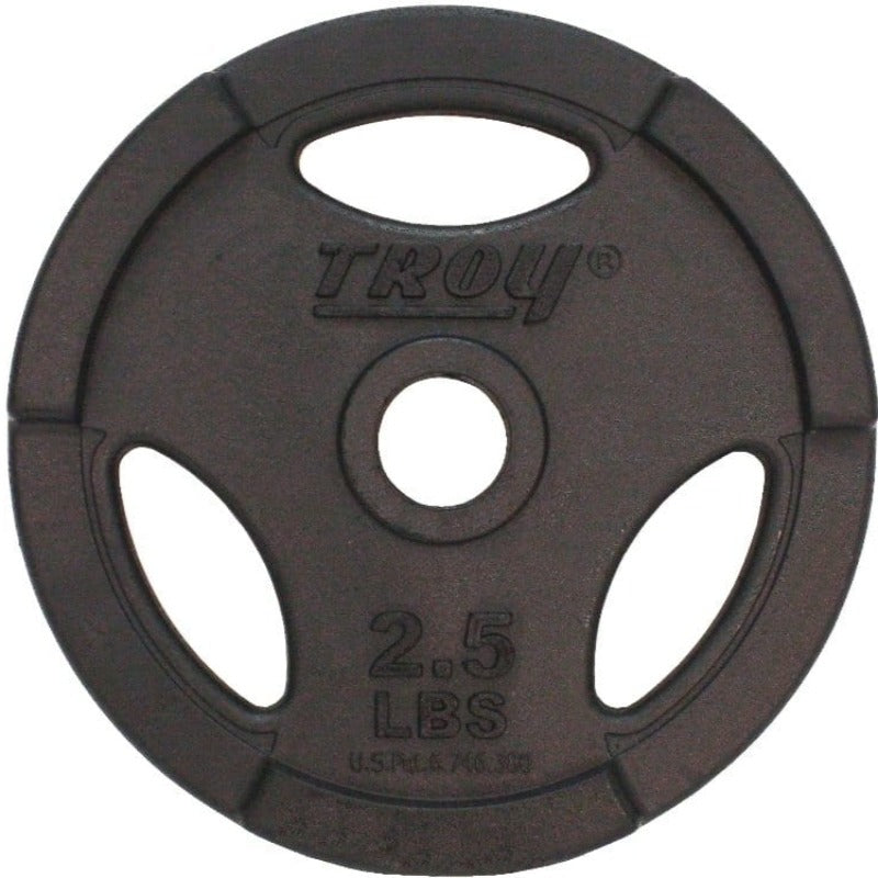 TROY Quiet Iron Interlocking Black Rubber 1" Grip Plate - GR-R Set