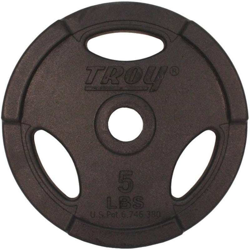 TROY Quiet Iron Interlocking Black Rubber 1" Grip Plate - GR-R Set