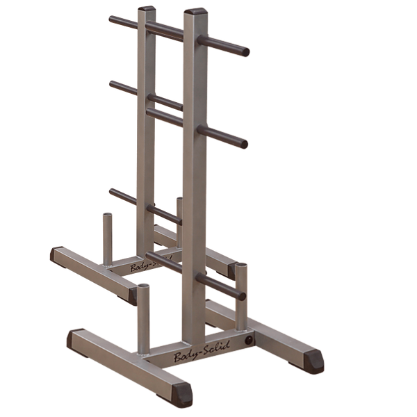 Body-Solid Standard Plate Tree & Bar Holder GSWT – Compact