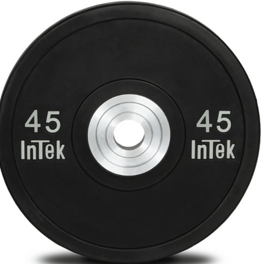 Intek Strength Armor Series Urethane Black Bumper Plate | IBBN  45lb