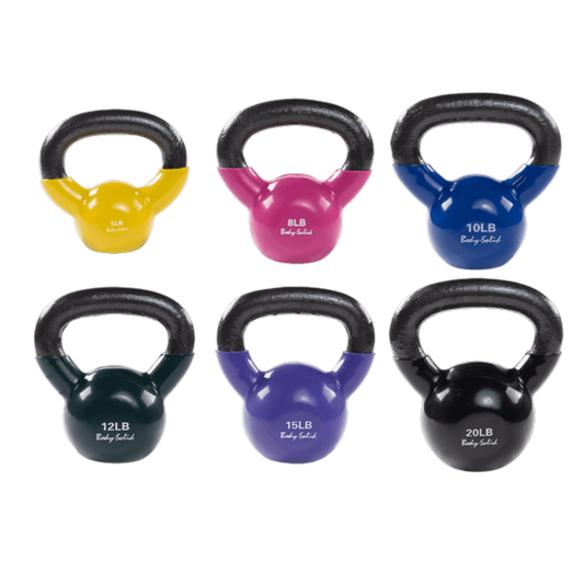 Body Solid Vinyl Coated Kettle Bell Set - KBVS