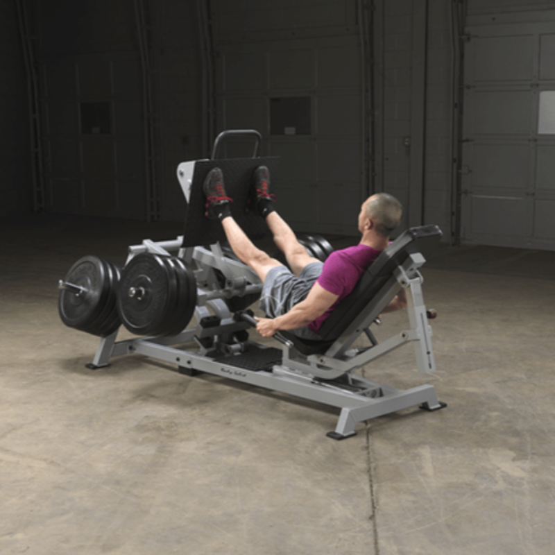 Body Solid Pro Clubline Leverage Leg Press | LVLP - Sample with Plates