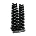 TKO Vertical Dumbbell Rack (holds 5-50 Hex Dumbbell) | 840VDR10 Sample with Dumbbell