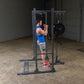 Body Solid Powerline Lat Attachment for PPR50 | PLA500 - Sample Exercise with Plates