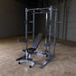 Body Solid Powerline Half Rack | PPR500 - Sample with Bench