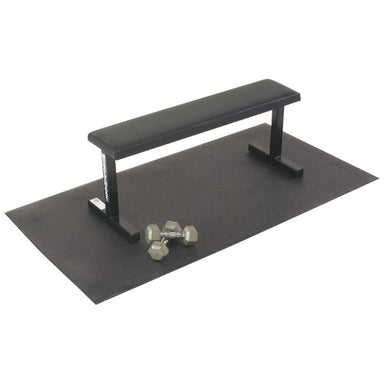 Power Systems Plyo Runway or Equipment Floor Mat with Sample Bench and Dumbells