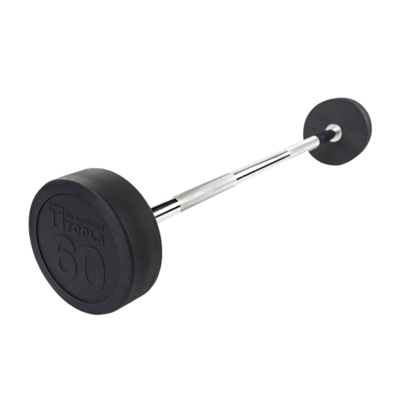 Body Solid Rubber Coated Fixed Straight Barbell - 60 lb