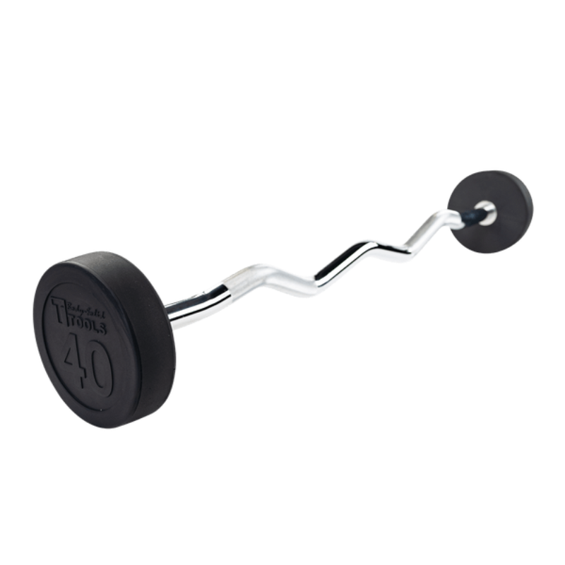 Body Solid Rubber Coated Fixed Curl Barbell