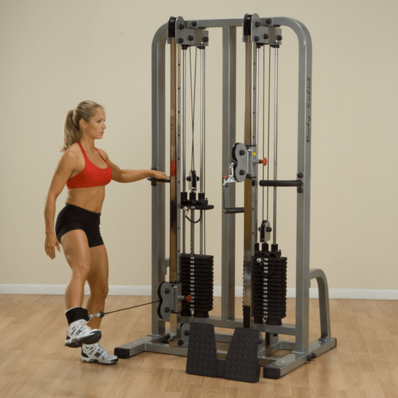 Body Solid Pro Clubline Dual Cable Column  with 2-165LB Stacks | SDC2000G/1