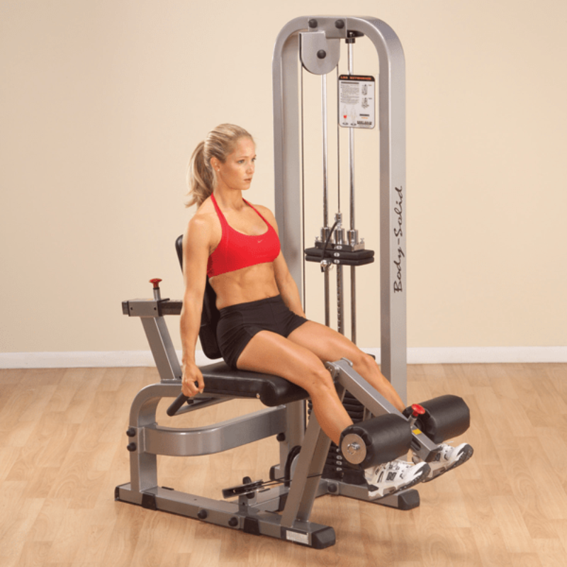 Body Solid PCL Leg Extension Machine with 210 LB Stack - SLE200G/2