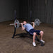 Body Solid Pro Clubline Olympic Incline Bench | SOIB250 - Sample Exercise with Grip Plates
