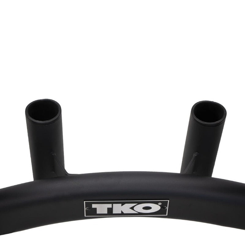 TKO 255lb Rubber Olympic Plate Set w/ Plate Tree | S843-OR255